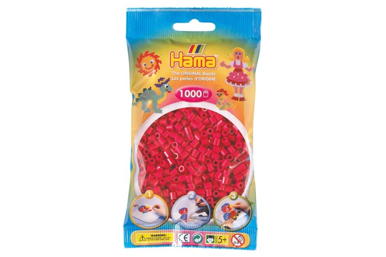 Hama Beads Craft Beads 1000 beads Claret 