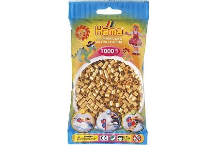 Hama Beads Craft Beads 1000 beads Gold